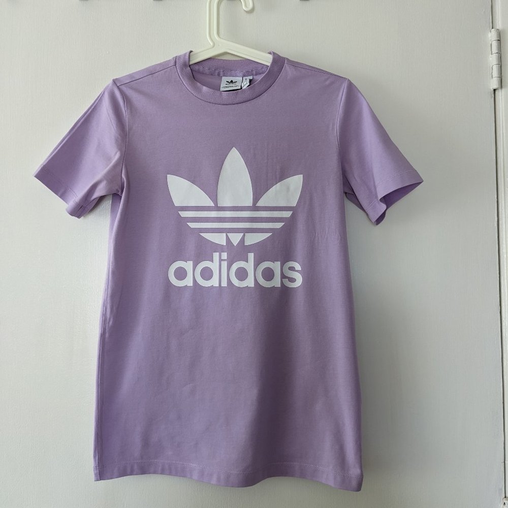 adidas Originals Trefoil Lilac T-shirt Women's Size XS